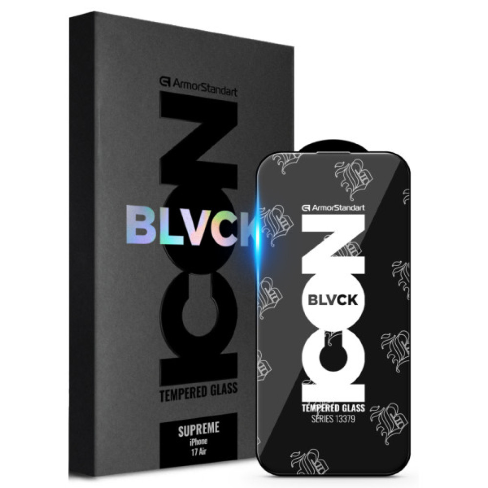 Скло захисне Armorstandart Supreme Black Icon Apple iPhone 17 Air (ARM86402) Скло захисне Armorstandart Supreme Black Icon Apple iPhone 17 Air (ARM86402)