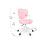 Дитяче крісло Evo-kids Study Air Plus Pink (Y-101 KP Plus) Дитяче крісло Evo-kids Study Air Plus Pink (Y-101 KP Plus)