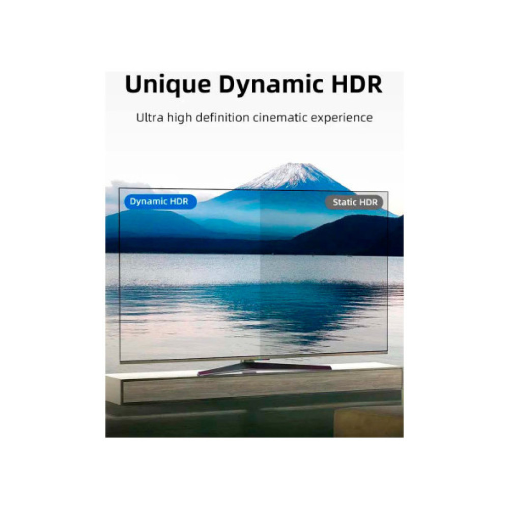 Кабель мультимедійний HDMI M to HDMI M 1.0m V2.1 8K60Hz Cabletime (CA915835)