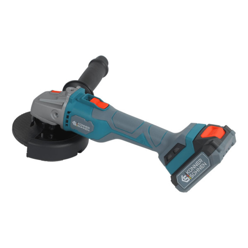 Набір із трьох акумуляторних інструментів Konner&Sohnen KS RHAGD 20V SET 3 20В дриль, шліфмашина кутова, перфоратор, швидкий ЗП 4.5А акб 2х4А·год сумка 7.5кг