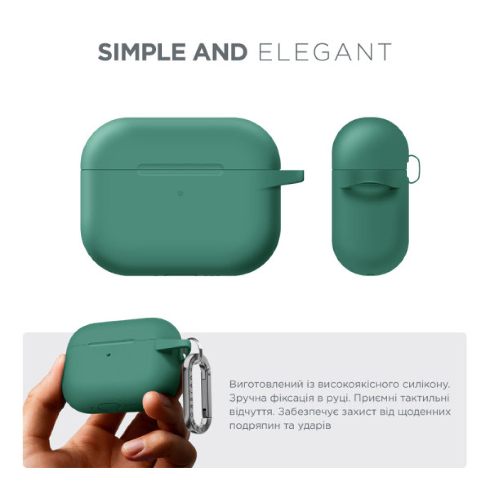 Чохол для навушників Armorstandart Hang Case For Apple AirPods Pro 3 Needle Green (ARM88279)