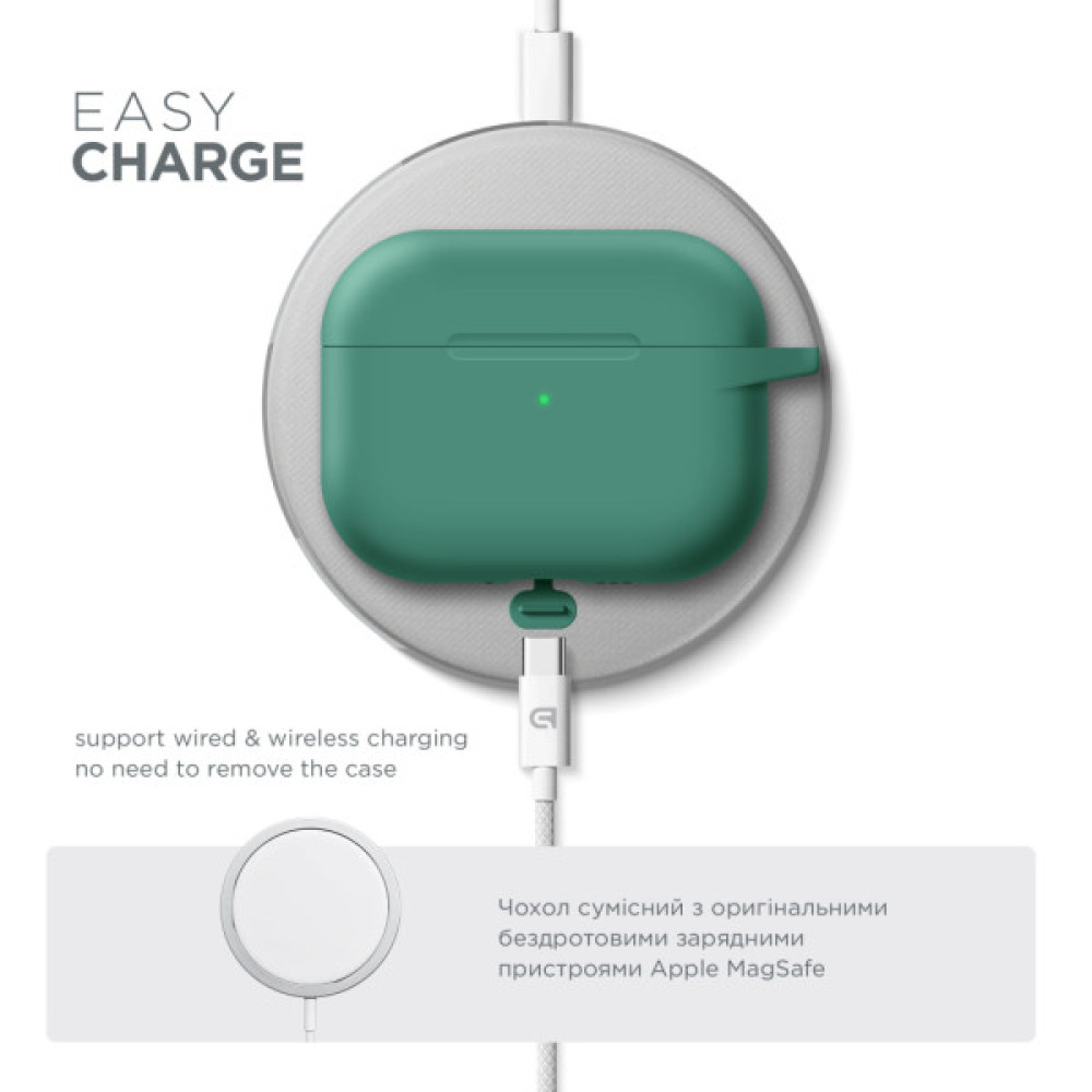 Чохол для навушників Armorstandart Hang Case For Apple AirPods Pro 3 Needle Green (ARM88279)