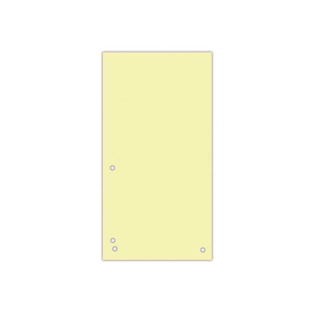 Роздільник сторінок Donau 105 х 230 мм 100шт картон, жовтий (8620100-11PL)