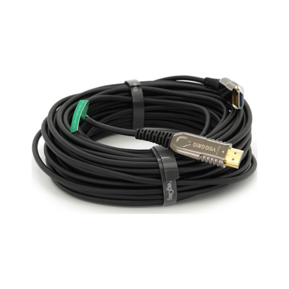 Кабель мультимедійний HDMI M to HDMI M 20.0m V2.0 4K UHD black VEGGIEG (YT-HDMI(M)/(M)HA-20/19719)