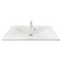 Раковина, умивальник Adamant QUANTO, штучний камінь, прямокут., з отвором для змішувача, з отвором для переливу, 1000х447х140мм, накладний, білий