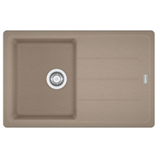 Мийка кухонна Franke Basis, фраграніт, прямокутник, з крилом, 780х500х200мм, чаша - 1, накладна, BFG 611-78, мигдаль