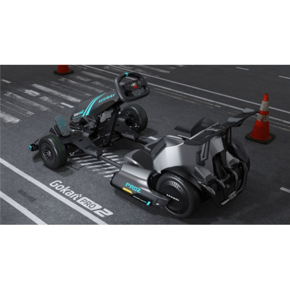 Карт Segway-Ninebot GoKart PRO 2, сіро-блакитний