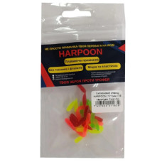 Силікон рибальський Harpoon Опариш 12*2мм П/Е європідвіс Color mix 50шт (7407000011839)