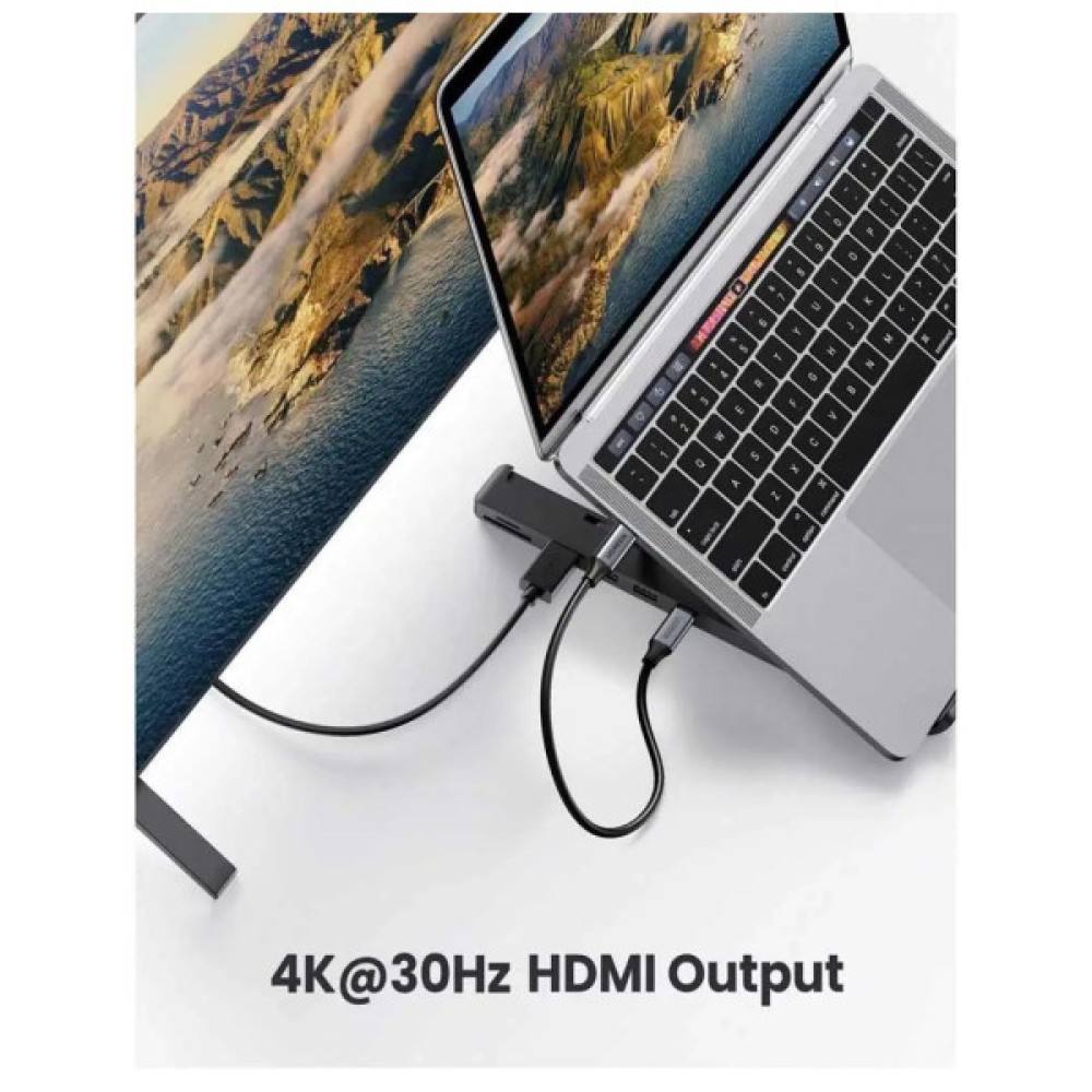 Підставка до ноутбука Ugreen X-Kit HUB Type C-->2xUSB 3.2 Gen1 (80551)