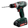Шурупокрут-дриль акумуляторний Metabo BS 18 QUICK 18В 2х2А·год 24·48Нм 0-450·0-1600об·хв 1.4кг