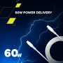 Дата кабель USB-C to USB-C 2.0m CC60SC 60W White Canyon (CNS-CC60SC20W) Дата кабель USB-C to USB-C 2.0m CC60SC 60W White Canyon (CNS-CC60SC20W)