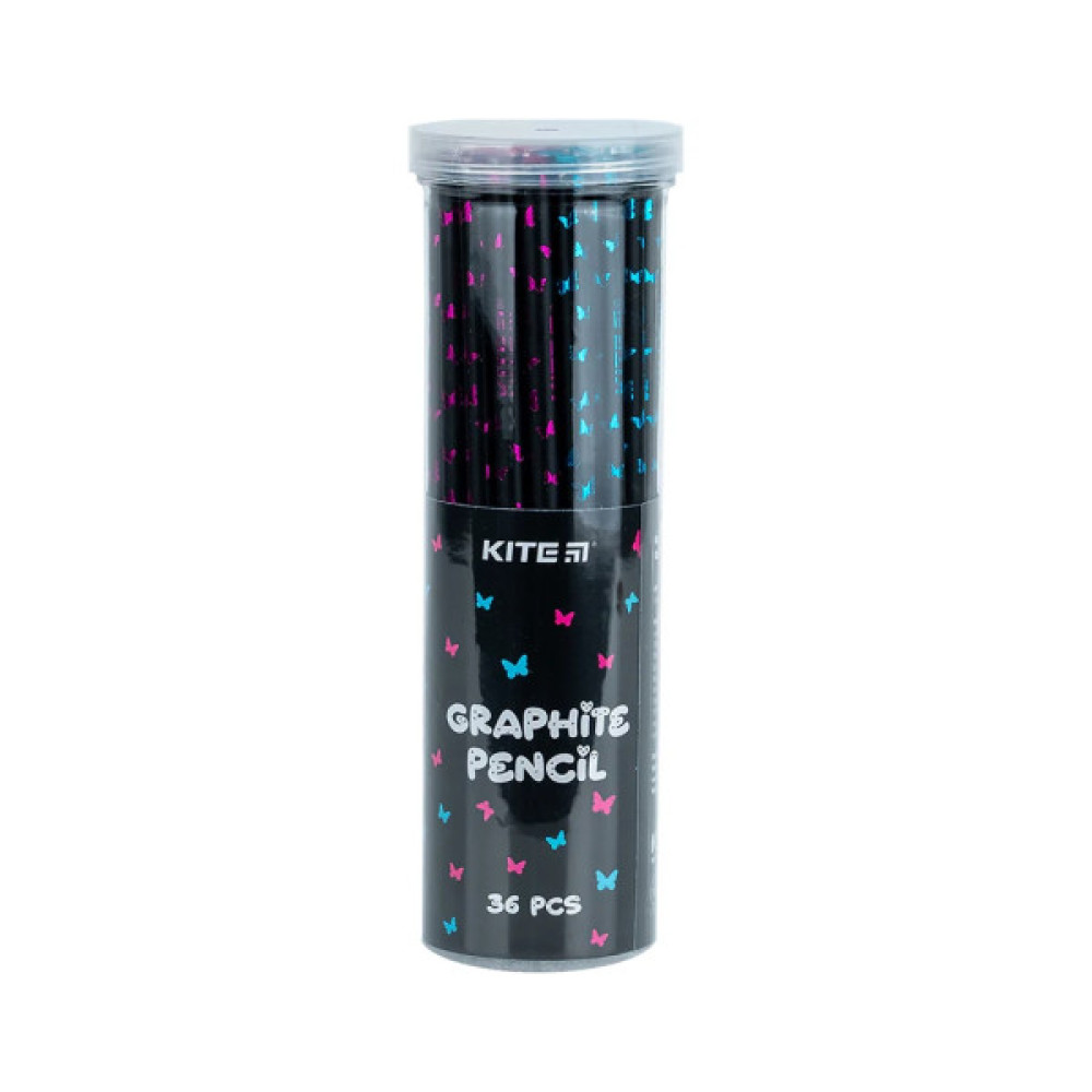 Олівець графітний Kite з кристалом Butterfly, НВ (K24-059-2)