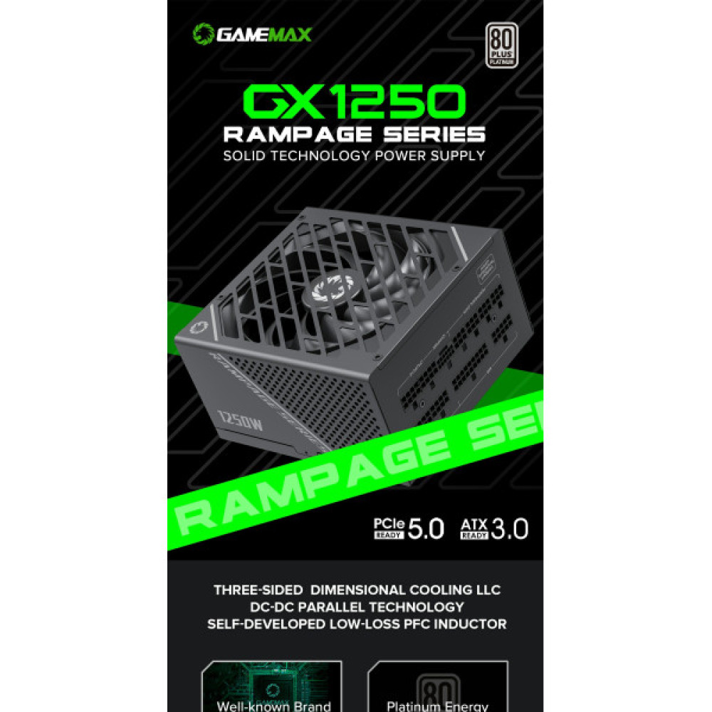 GAMEMAX GX-1250 PRO BK (ATX3.0PCIe5.0)