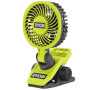 Вентилятор акумуляторний кліпса Ryobi USB Lithium RCF4-0 4В 3800об/хв обертання 325° поворот 180° 2 швидкості 0.29кг без АКБ та ЗП