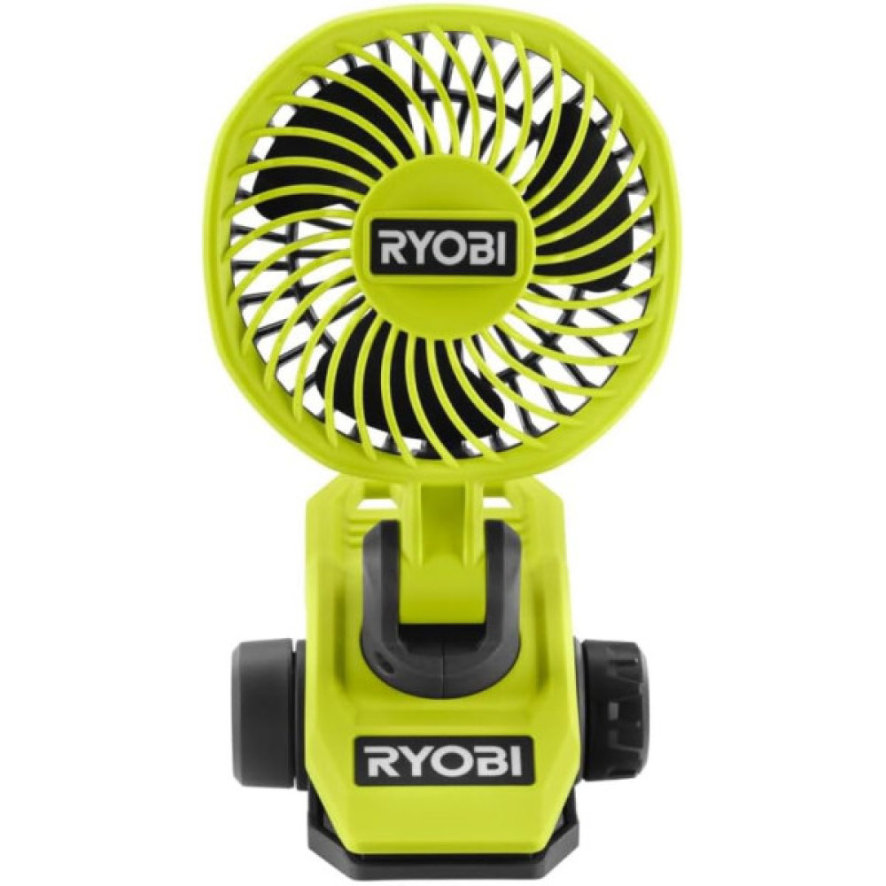 Вентилятор акумуляторний кліпса Ryobi USB Lithium RCF4-0 4В 3800об/хв обертання 325° поворот 180° 2 швидкості 0.29кг без АКБ та ЗП