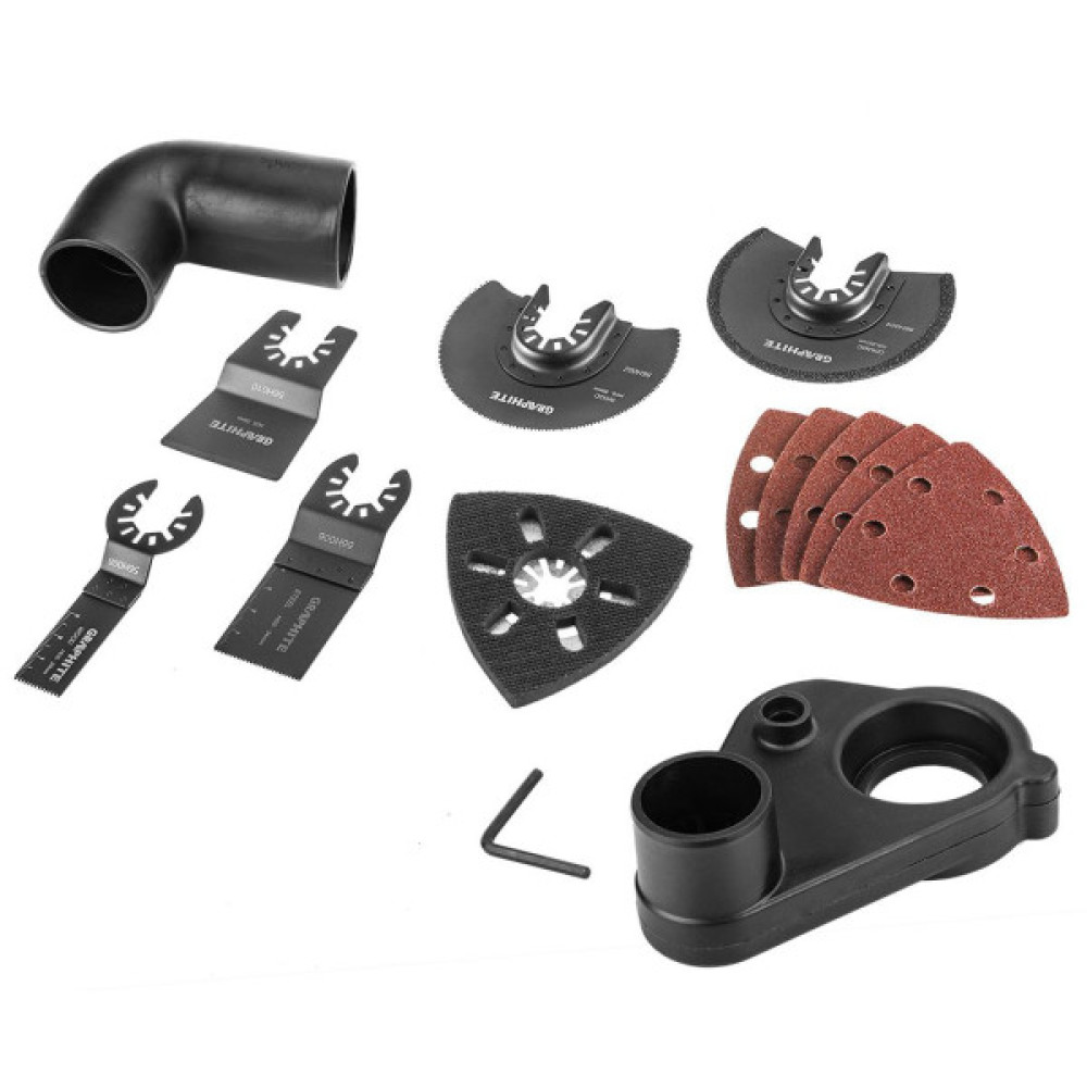 Шліфмашина шліфувально-гравірувальна GRAPHITE 250Вт 15000-21000об/хв 1.35кг кейс