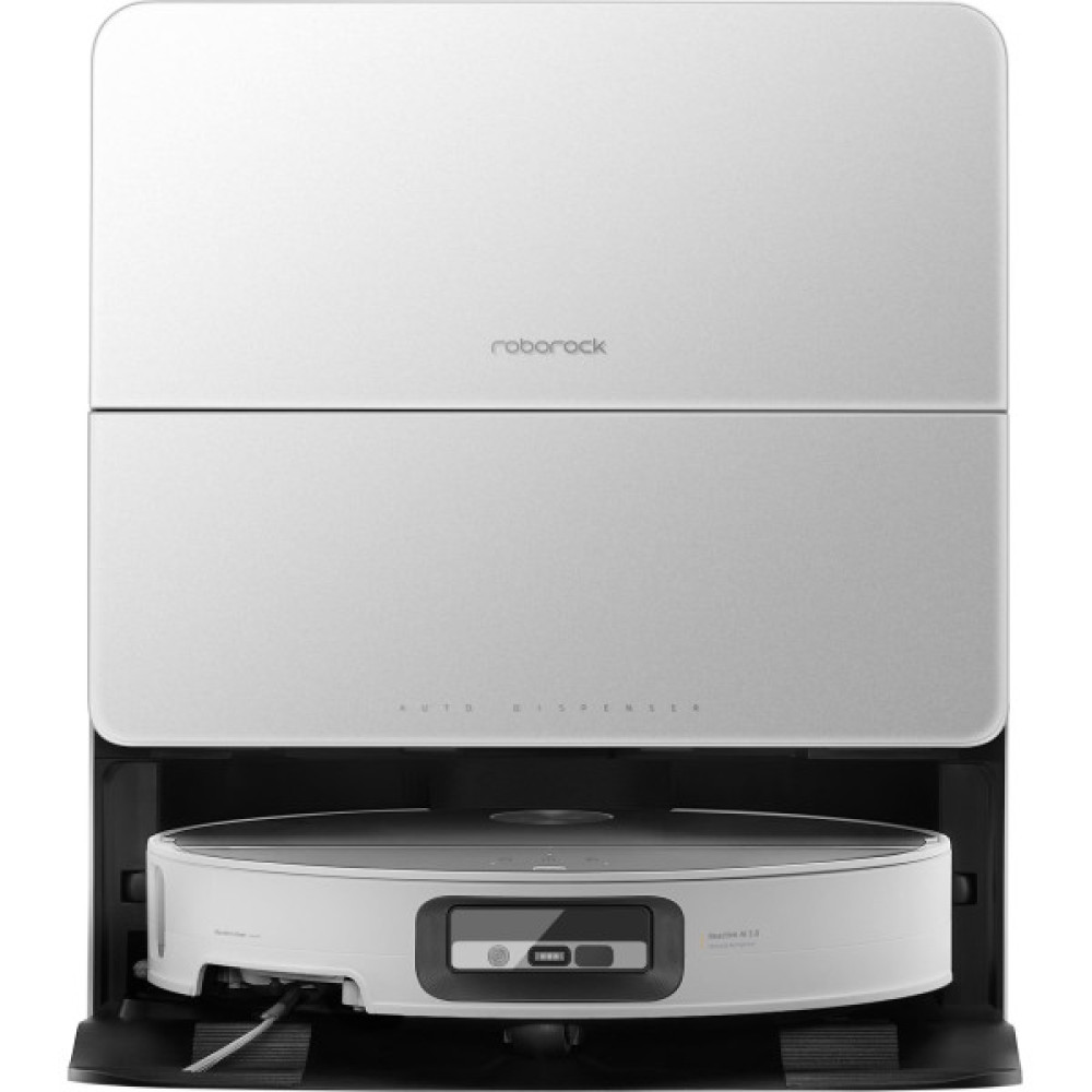 Робот-пилосос Roborock Saros 10, h=4.9см, вологе прибирання, конт пил -0.27л, автон. робота до 220хв, Wi-Fi, станція самоочищ., білий