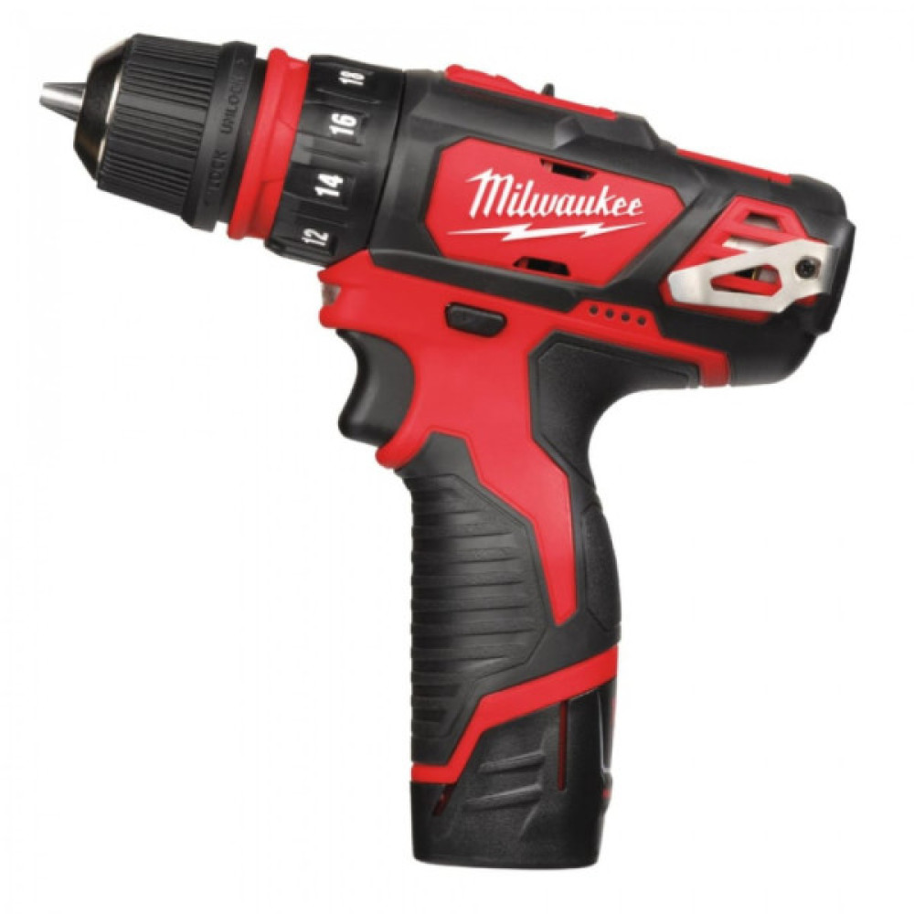 Шуруповерт Milwaukee M12 BDDXKIT-202C Li-Ion 2x2Ah, 3 насадки. (4933447836)