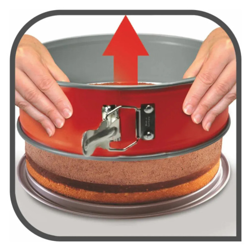 Форма для випікання Tefal DeliBake, кругла, знімне дно, 27см червоний (J1641474)