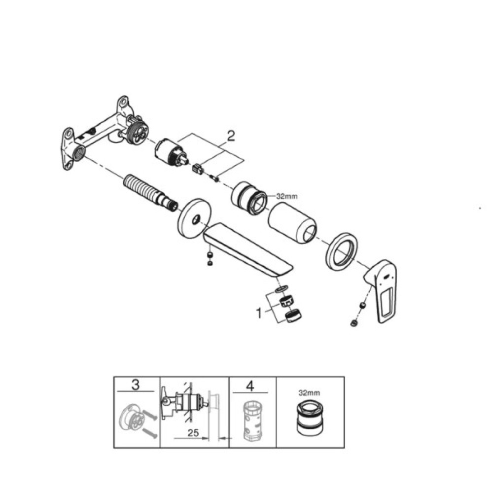 Змішувач Grohe BauLoop New (20289001)