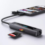 Концентратор XoKo USB-C 5-in-1 USB 3.0 + USB 2.0 + SD/TF + RJ45 100Mbps silver (XK-AC-350) Концентратор XoKo USB-C 5-in-1 USB 3.0 + USB 2.0 + SD/TF + RJ45 100Mbps silver (XK-AC-350)