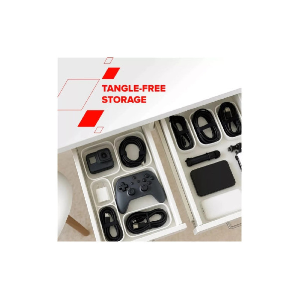 Дата кабель USB-C to USB-C 1.0m OnWire 60CL C-C 60W COLOR Braided 1m White Canyon (CND-CCAP60AB10W)