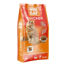 Сухий корм для кішок Wise Cat Chicken 10 кг (4820111141319)