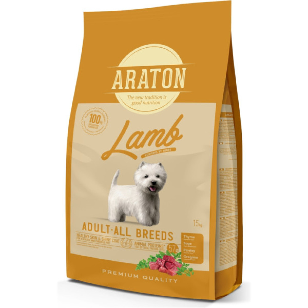 Сухий корм для собак ARATON Lamb Adult All Breeds 15 кг (ART47467)