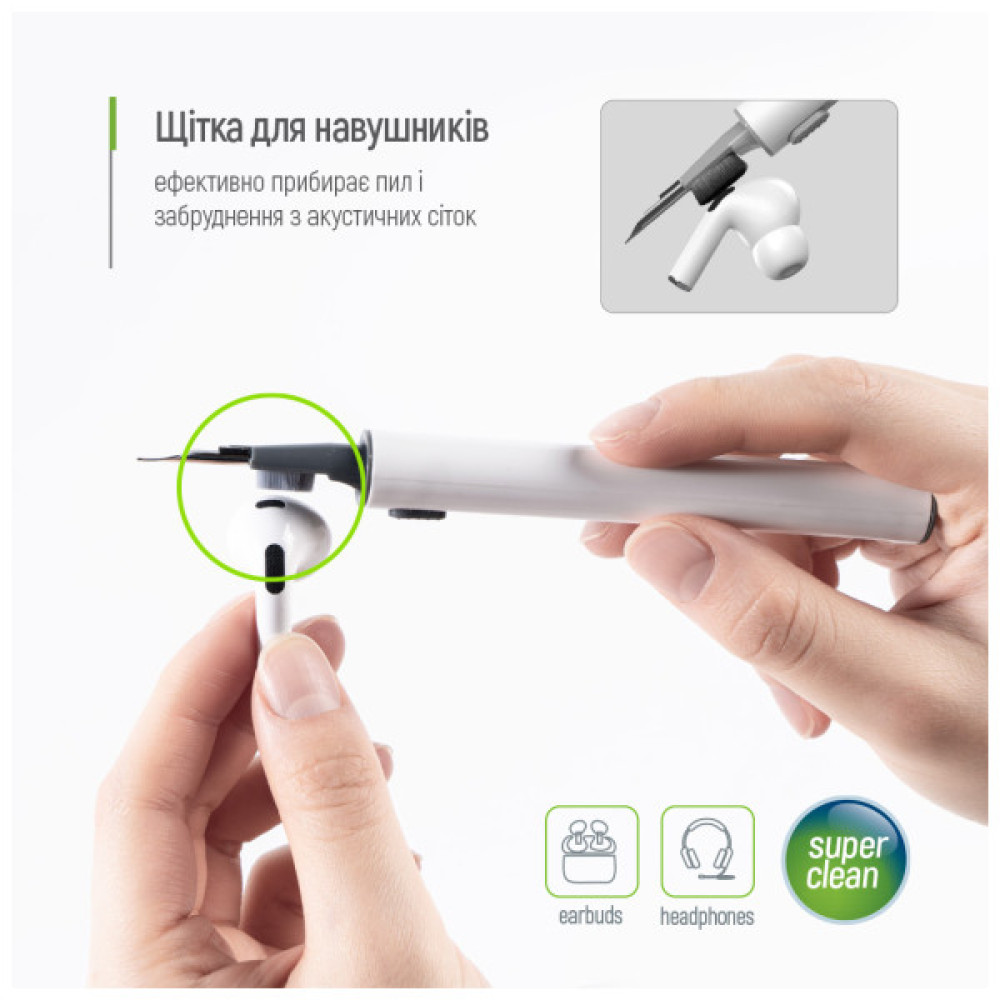 Універсальний чистячий набір ColorWay Cleaning Pen, for Earphones, 3 in 1 (CW-1131)
