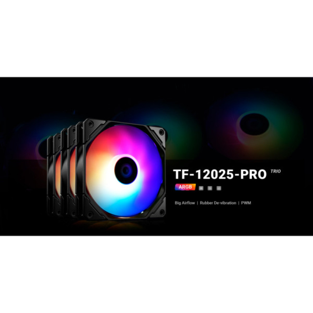 Кулер до корпусу ID-Cooling TF-12025-PRO ARGB TRIO