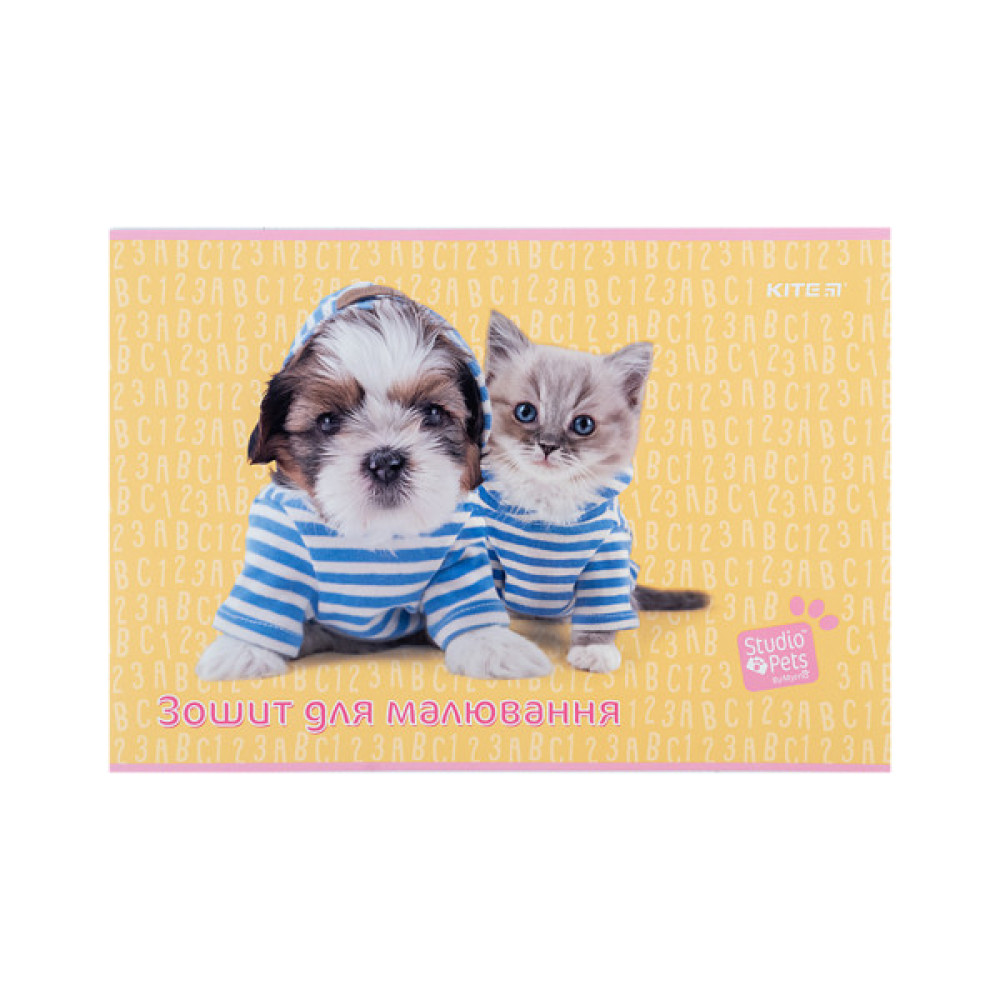Альбом для малювання Kite Studio Pets, 12 аркушів (SP24-241)