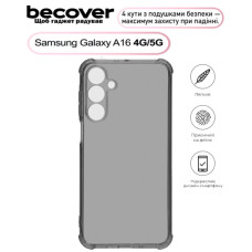 Чохол до мобільного телефона BeCover Anti-Shock Samsung Galaxy A16 4G SM-A165 / A16 5G SM-A166 Grey (713752) Чохол до мобільного телефона BeCover Anti-Shock Samsung Galaxy A16 4G SM-A165 / A16 5G SM-A166 Grey (713752)
