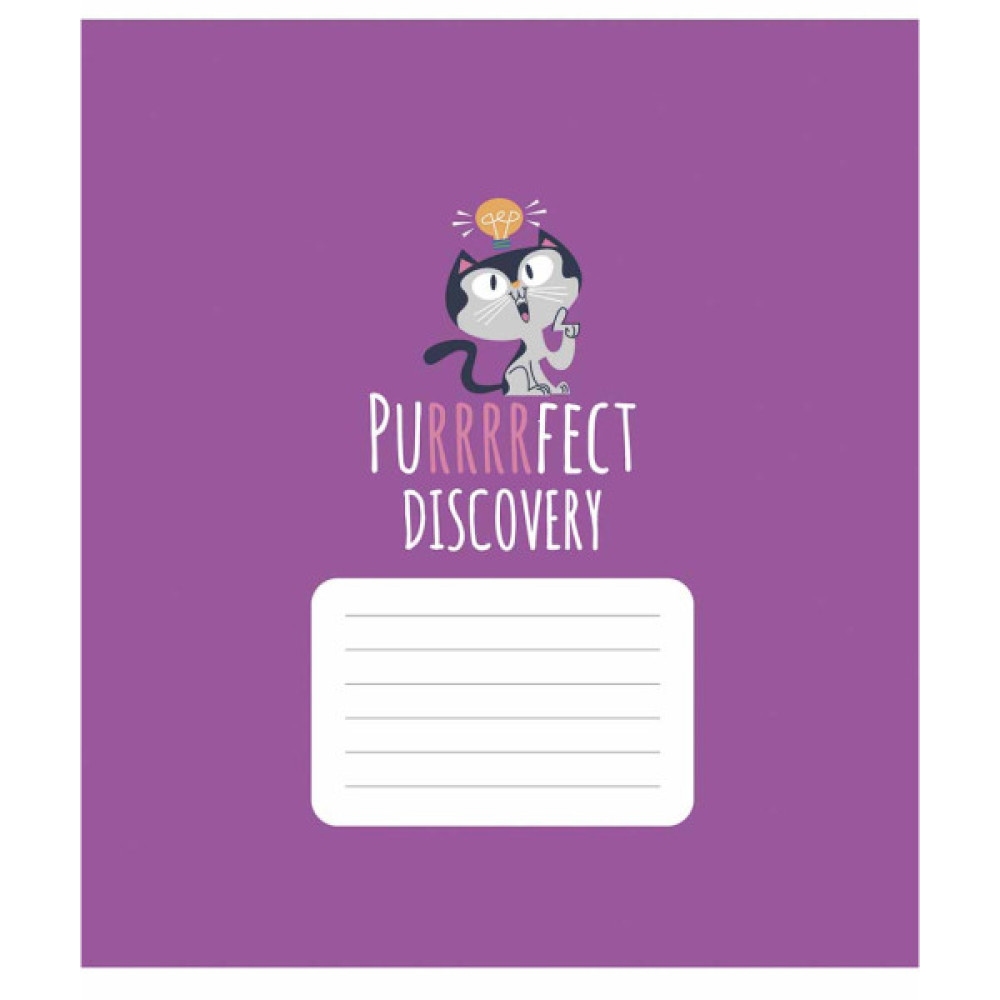 Зошит Школярик Purrrfect cats 24 аркуша лінія (024-3562L)