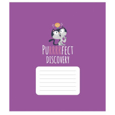 Зошит Школярик Purrrfect cats 24 аркуша лінія (024-3562L)