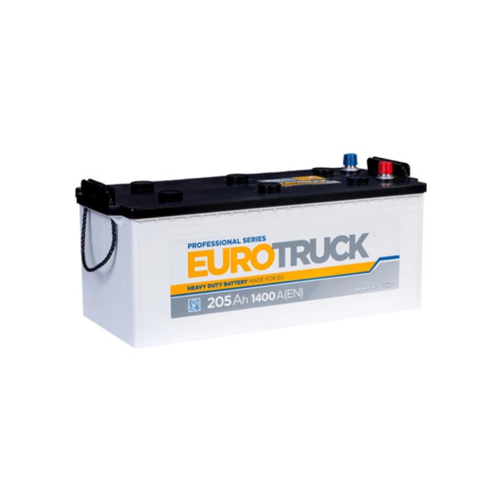 Акумулятор автомобільний EUROTRUCK 6СТ-205АЗ (3) (B) 1400А 12V (E)