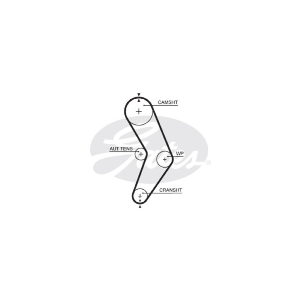 Комплект ременя ГРМ з помпой Gates KP15662XS