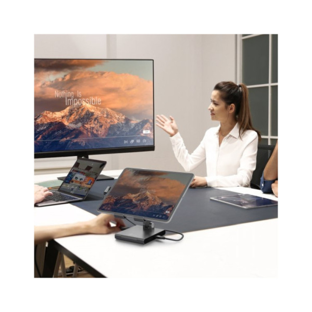 Порт-реплікатор J5create Dock-Station Ipad USB-C 8-in-1 (HDMI/PD/картридер/USB-A/USB-C/Audio) (JTS224-N)