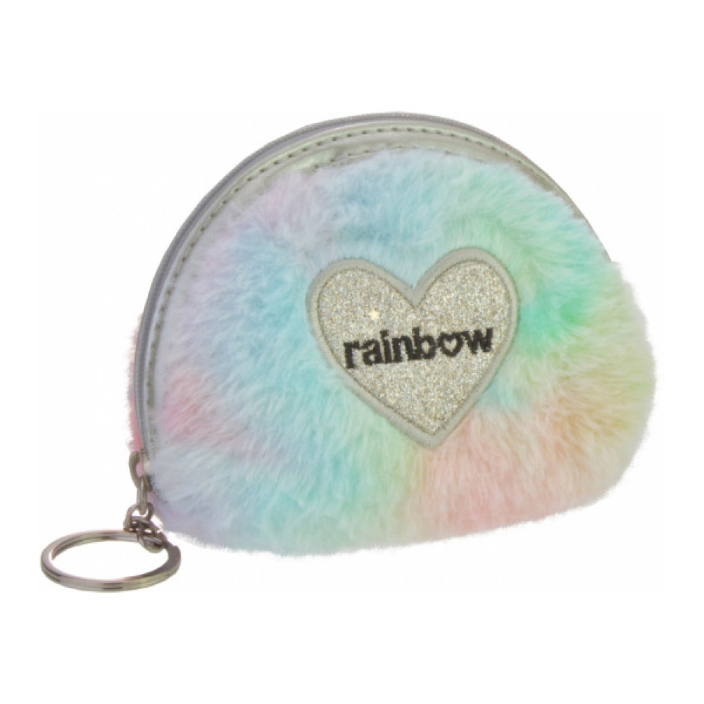 Гаманець дитячий Cool For School Брелок пухнастий Rainbow (CF87112)