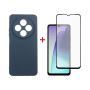 Чохол до мобільного телефона Dengos Xiaomi Redmi 14C Carbon + glass (Blue) (DG-KM-120) Чохол до мобільного телефона Dengos Xiaomi Redmi 14C Carbon + glass (Blue) (DG-KM-120)