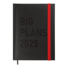 Тижневик Buromax датований 2025 PLANS, А5 чорний (BM.21122-01)