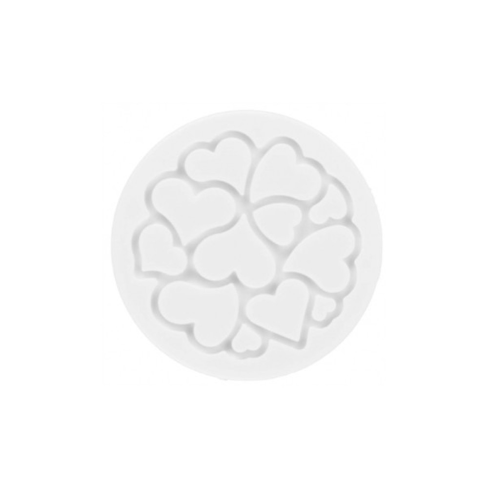 Кондитерський килимок Silikomart для декорування Міні Серце 6 шт х 2 мл (MINI LOVE DECOR)