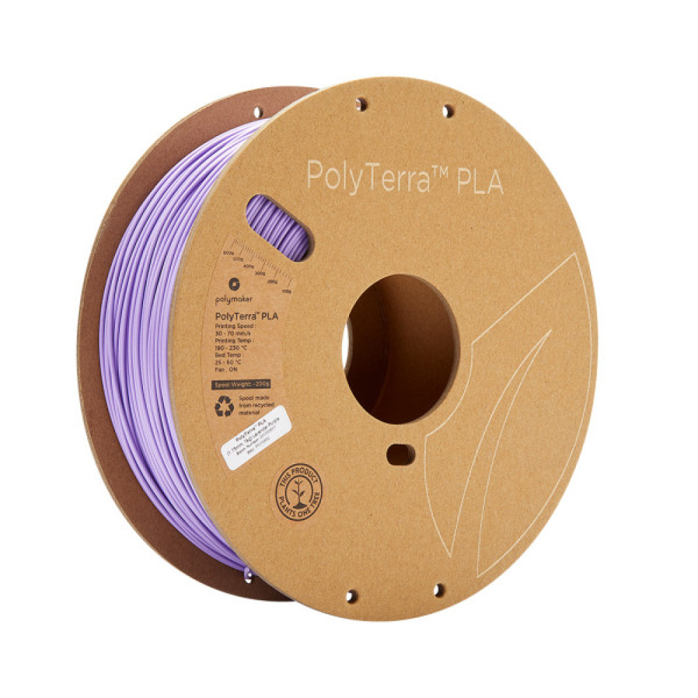 Пластик для 3D-принтера Polymaker PLA PolyTerra 1,75mm 1kg LAVENDER PURPLE (PM70852)