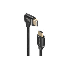 Кабель мультимедійний HDMI M to HDMI M V2.0 5.0m 90° corner Promate (prolink4k1-500.black)