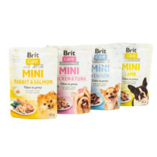 Вологий корм для собак Brit Care Mini мікс 3+1, 340 г (4x85 г) (2700000051719)