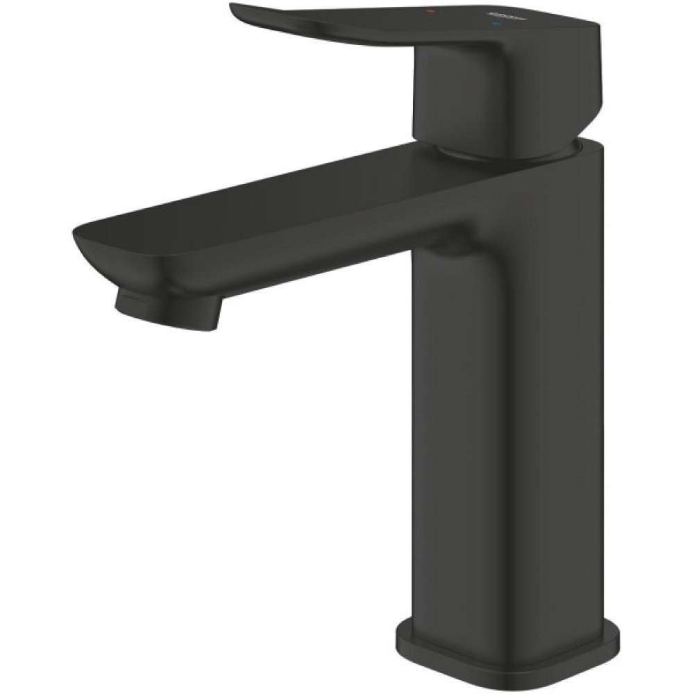 Змішувач для раковини Grohe QuickFix Dice Black M-розміру, довж. виливу - 116мм, неповоротний, 1 важіль, чорний матовий