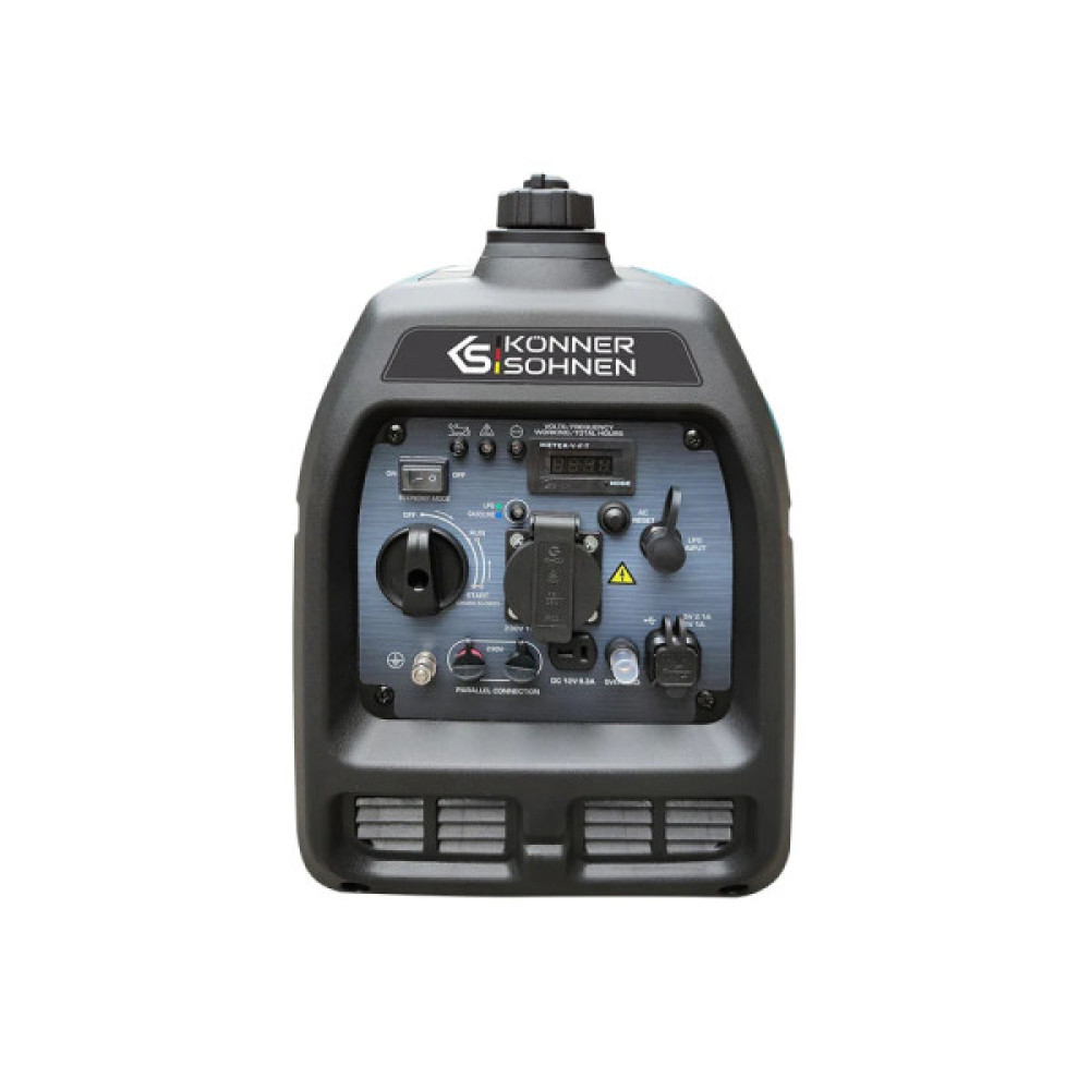 Генератор газобензиновий інверторний Konner&Sohnen KS 2100IGS, 230В, 2.0кВт, ручний стартер, 19кг