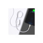 Дата кабель USB 2.0 AM to Lightning 1.0m Cafule Series Metal 2.4A White Baseus (CALJK-A02)