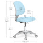 Дитяче крісло Evo-kids Limpi Blue (Y-212 KBL) Дитяче крісло Evo-kids Limpi Blue (Y-212 KBL)