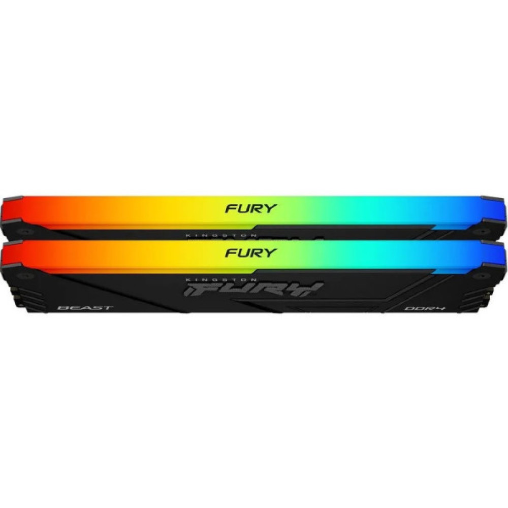 Пам'ять ПК Kingston DDR4 16GB KIT (8GBx2) 3200 FURY Beast RGB