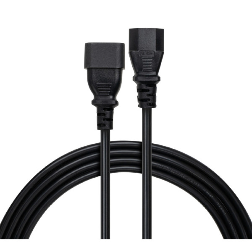 Кабель живлення C13 to C14 1.8m 0.75mm2 copper Vinga (VYPCC13141875CU)